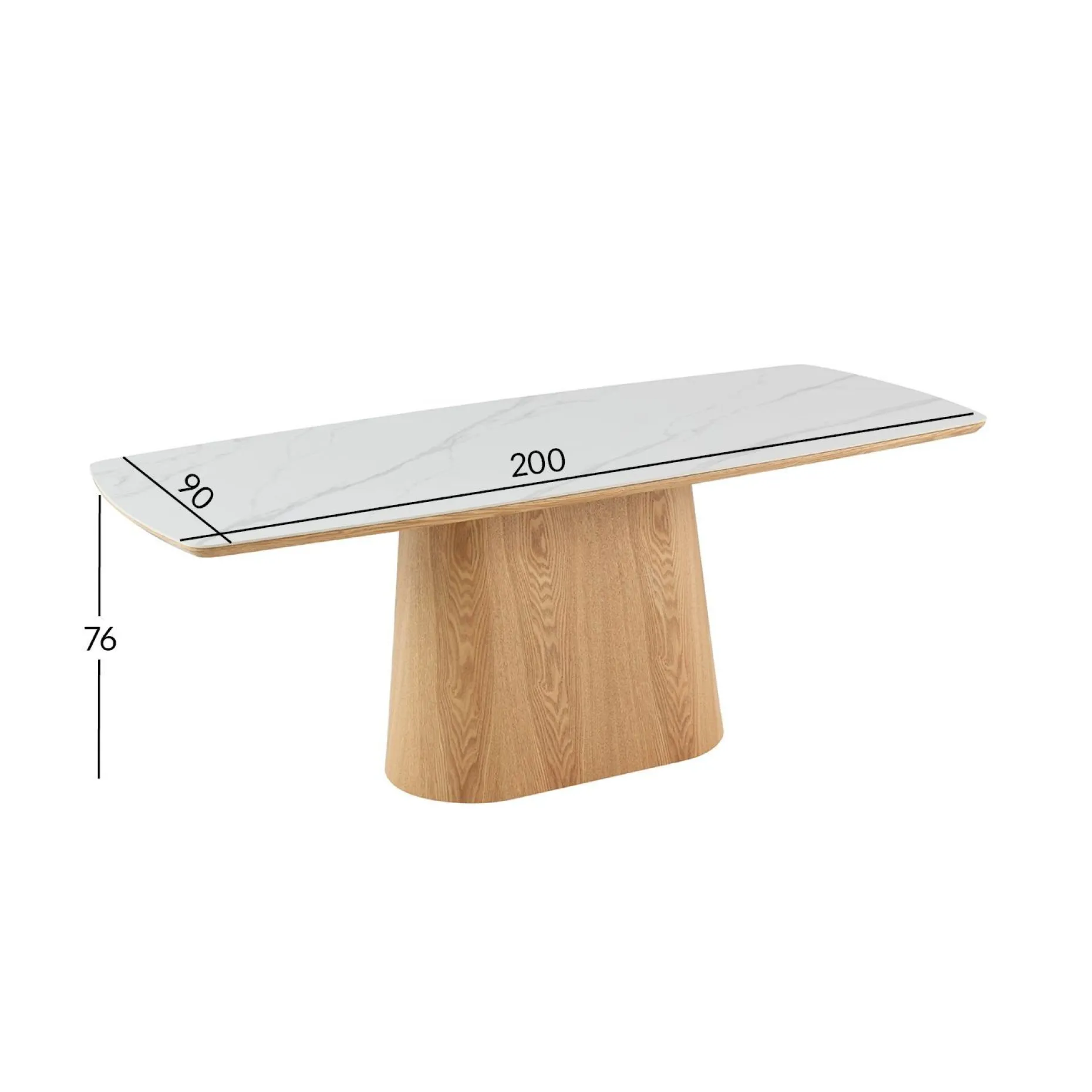 Spisebord HOME4YOU Chase 200x90x76 cm