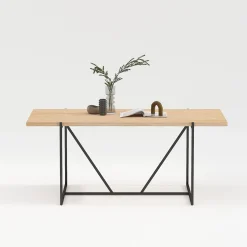 Spisebord HOME4YOU Cindy melamin eik 180x90x75 cm