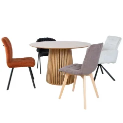 Spisebord HOME4YOU Milani D120x75 cm eik