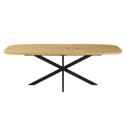 Spisebord HOME4YOU Ramona 180/220x90x75 cm Lyst tre
