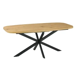 Spisebord HOME4YOU Ramona 180/220x90x75 cm Lyst tre