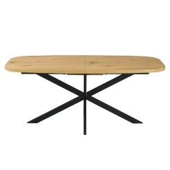 Spisebord HOME4YOU Ramona 180/220x90x75 cm Lyst tre