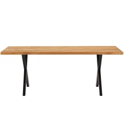 Spisebord HOME4YOU Rowan 200x90x75 cm Fiskebensmønstret eik