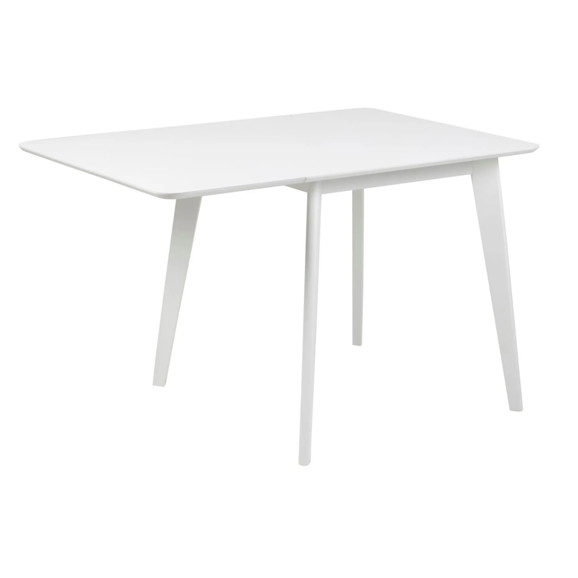 Spisebord HOME4YOU Roxby 80/120x80x76 cm Hvit
