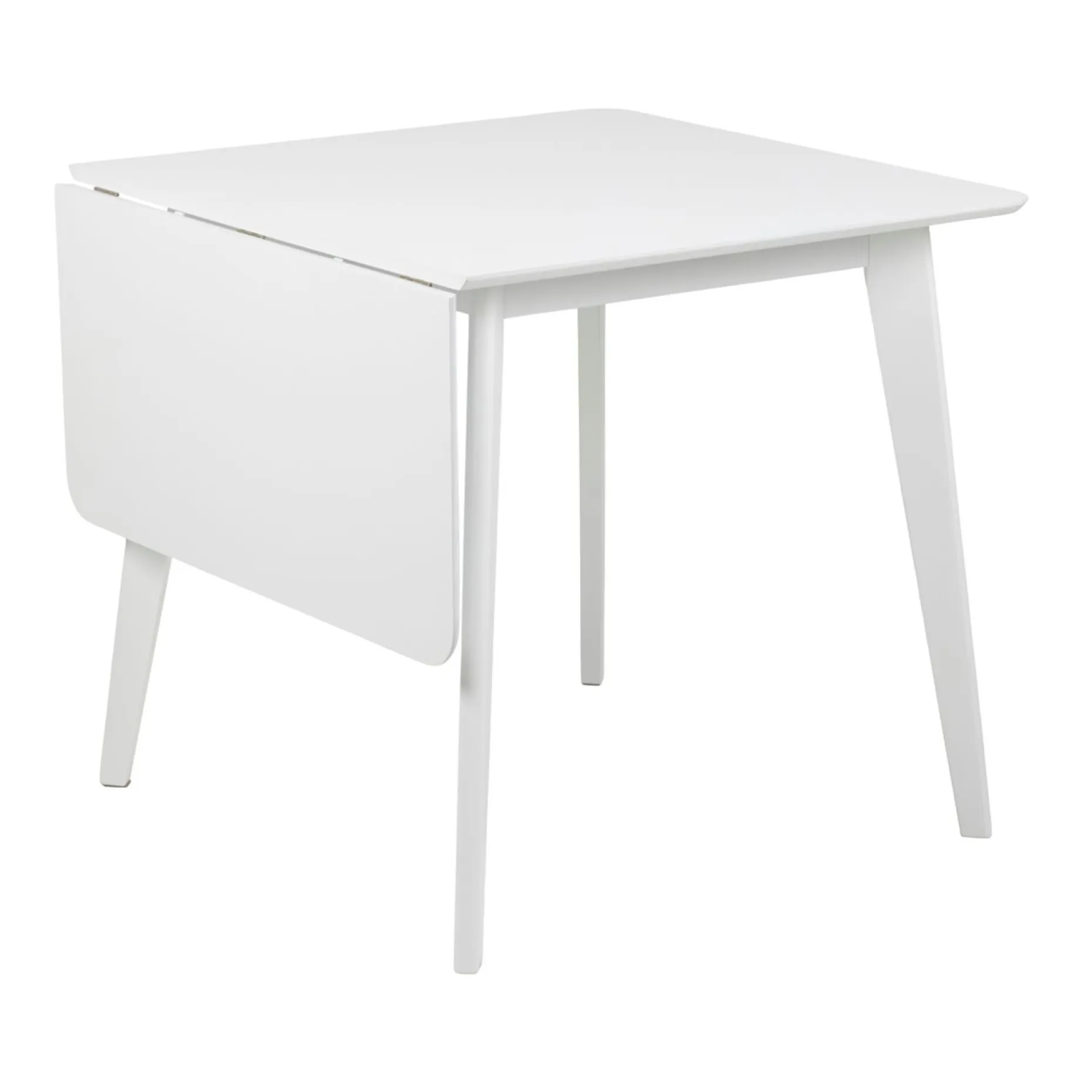 Spisebord HOME4YOU Roxby 80/120x80x76 cm Hvit