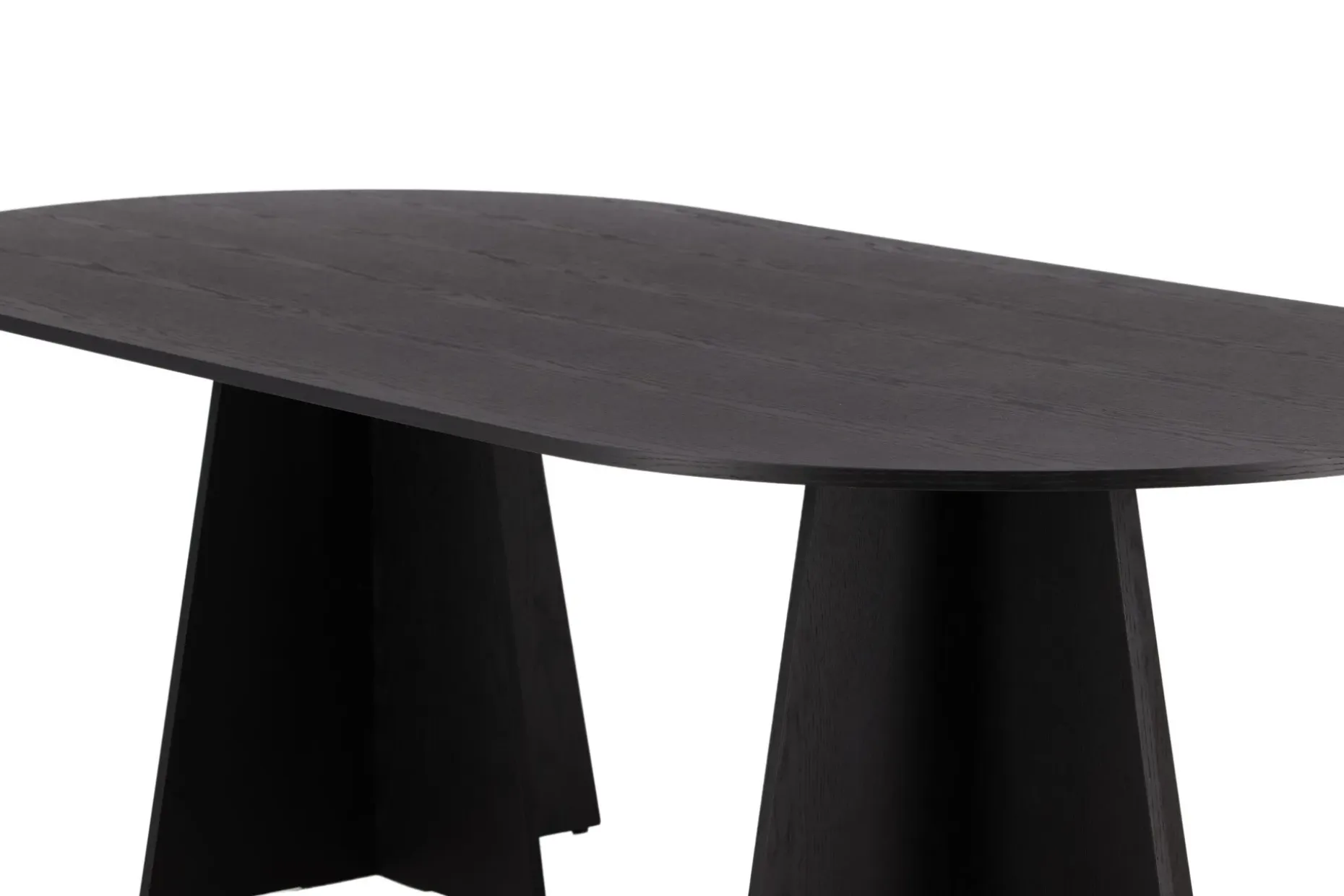 Spisebord Venture Home Bootcut spisebord 230x115x75 cm ovalt Black