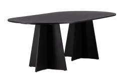 Spisebord Venture Home Bootcut spisebord 230x115x75 cm ovalt Black