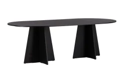 Spisebord Venture Home Bootcut spisebord 230x115x75 cm ovalt Black
