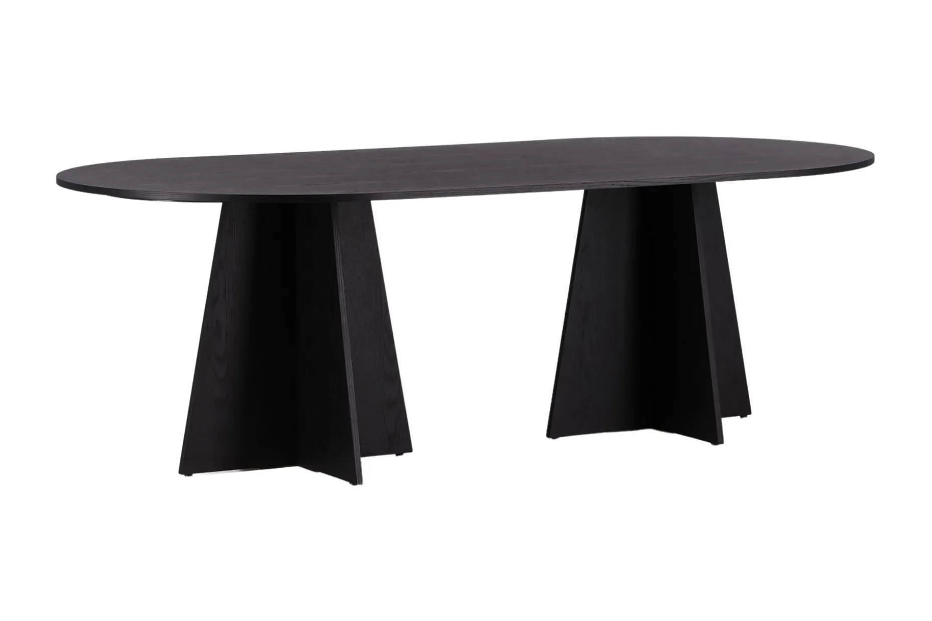 Spisebord Venture Home Bootcut spisebord 230x115x75 cm ovalt Black