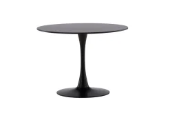 Spisebord Venture Home Glade spisebord 100x74 cm rundt Black