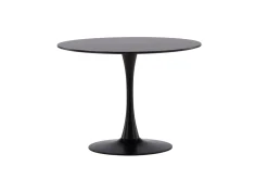Spisebord Venture Home Glade spisebord 100x74 cm rundt Black