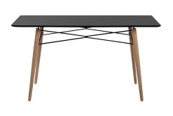 Spisebord 140 x 80 cm svart BIONDI