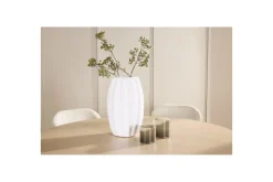 Spisegruppe Copenhagen Rund 140 cm Hvit/Beige med 6 Lilja-stoler