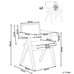 Spisestol Carmody 2-pakning