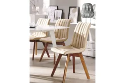 Spisestol 2 stk beige CALGARY