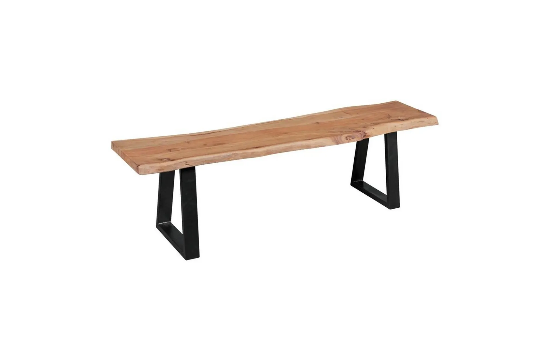 Spisestuebenk Wohnling Heltre tre kant med metallben landstil Uten ryggstøtte, 160 cm