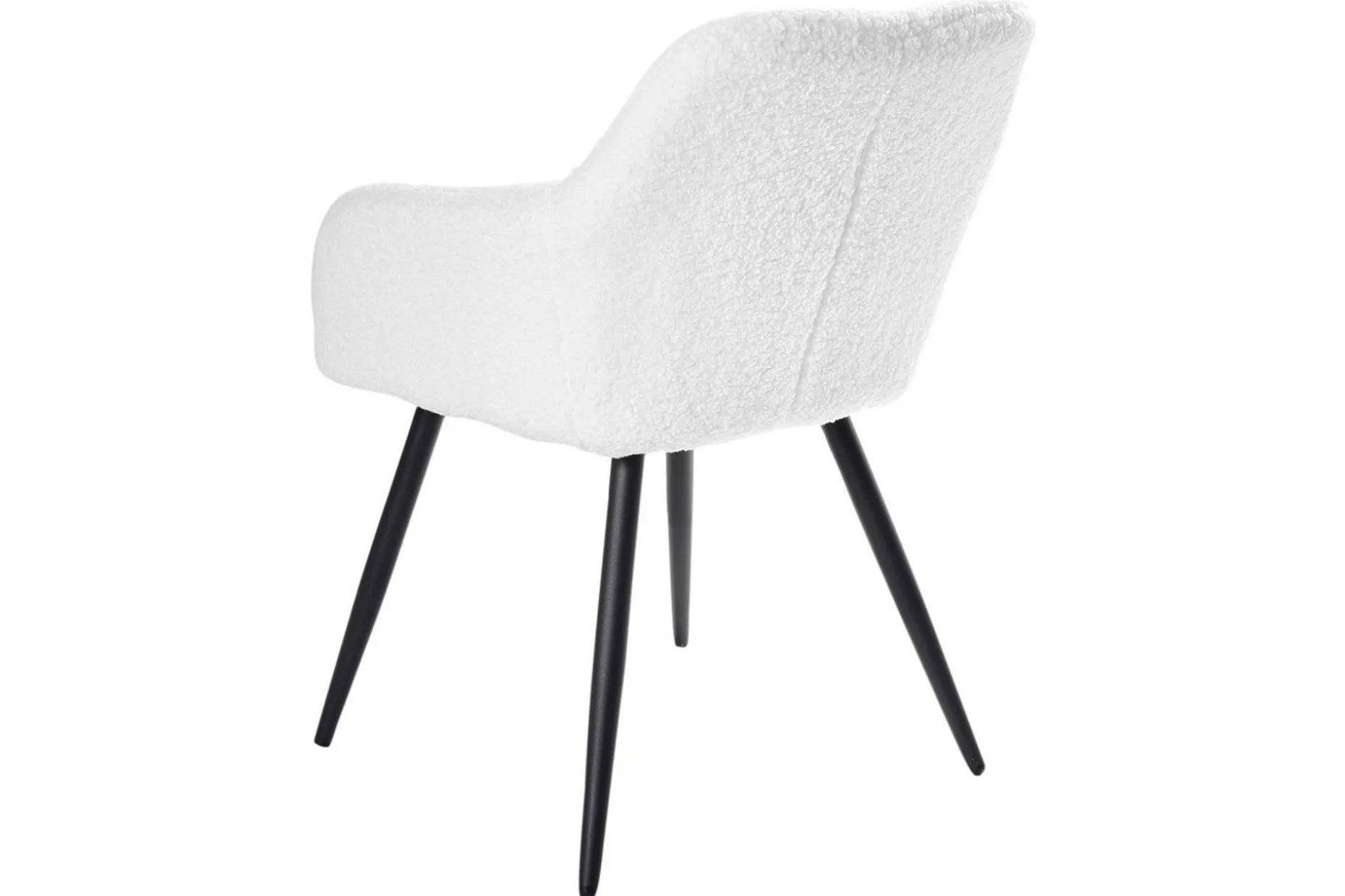 Spisestuestol Casmalia sett av 2 Hvit/Svart