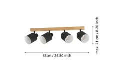Spotlight Eglo Batallas med 4 lamper