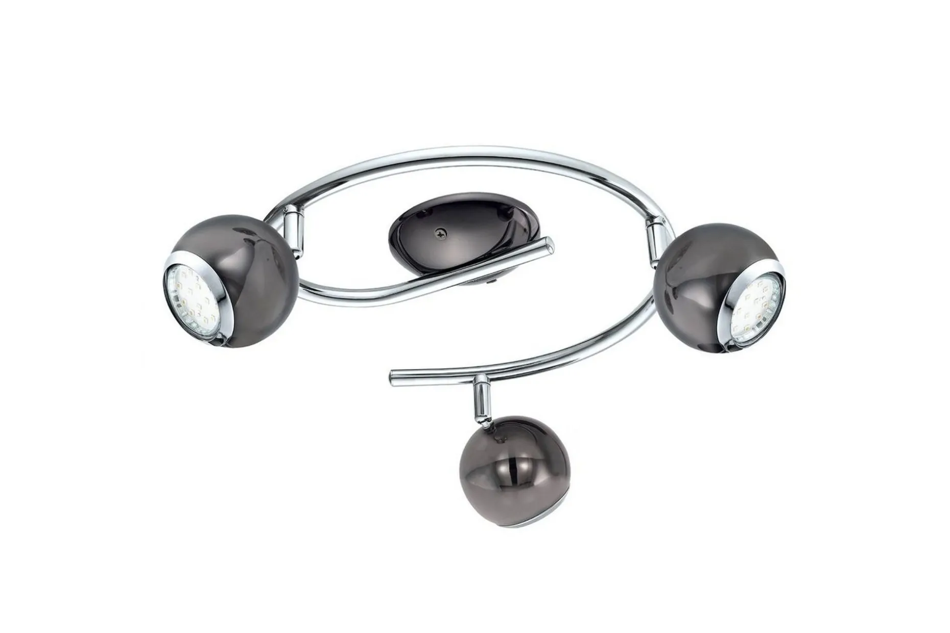 Spotlight Eglo Bimeda med 3 Lamper Nikkel-Nero, Krom