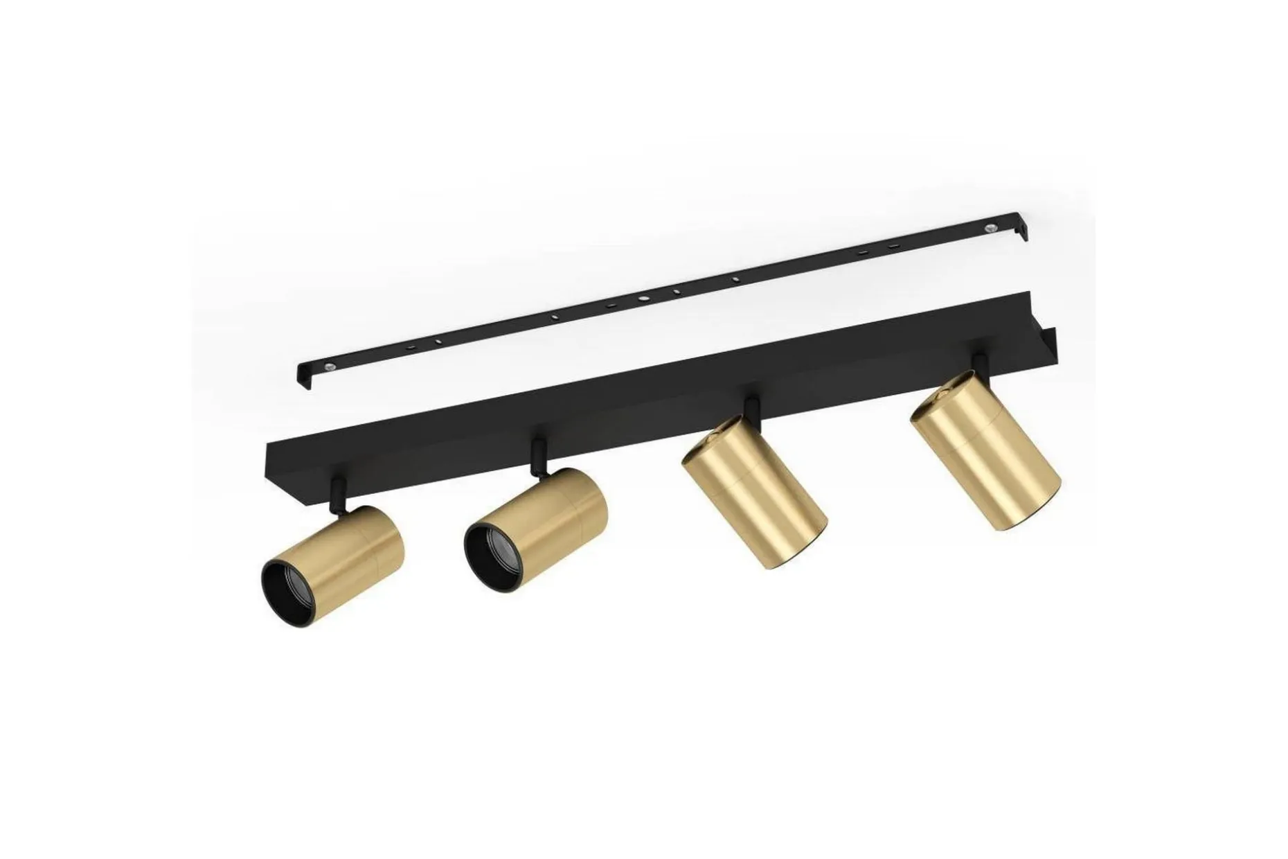Spotlight Eglo Cumaribo Svart/Messing 4 Lamper