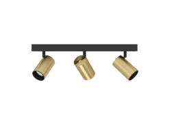 Spotlight Eglo Cumaribo Svart/Messing 3 lamper