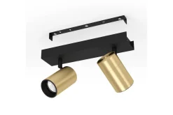 Spotlight Eglo Cumaribo Svart/Messing 2 Lamper