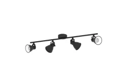 Spotlight Eglo Seras med 4 Lamper Svart