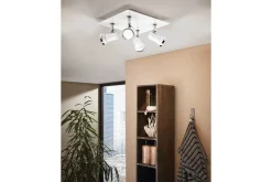 Spotlight Eglo Tamara 1 Kvadrat Hvit, Krom
