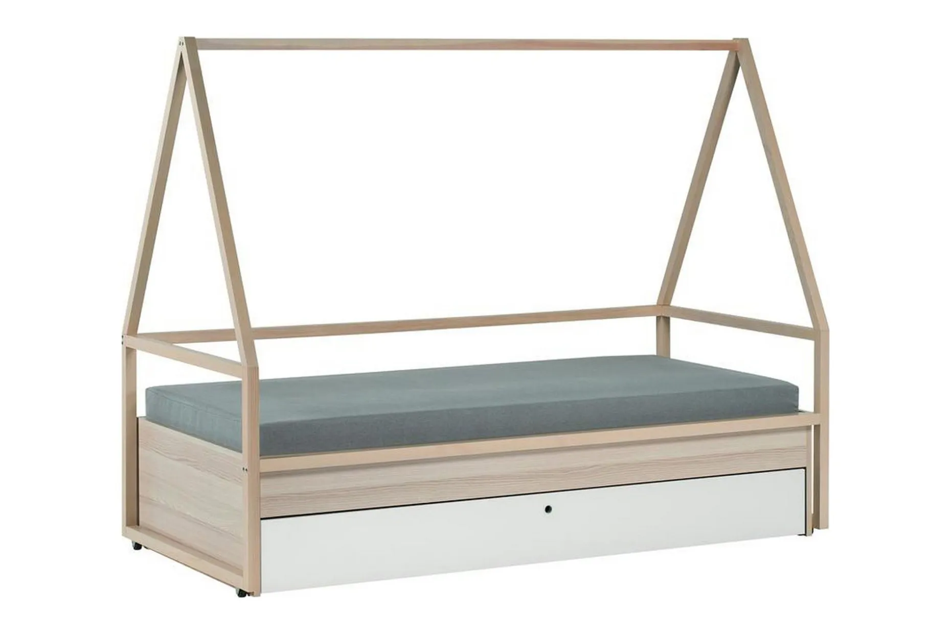 Spot Seng 90x200 cm Tre / Natur / Hvit