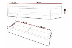 Staffin Sminkespeil 100x38 cm
