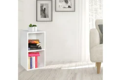 Stående hylle Wohnling melaminbelagt sponplate med lagringsplass, moderne stil Hvit