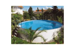Stålveggspool Planet Pool Premium Rund Ø 3,5 m, Persia Blå, 1,2 m