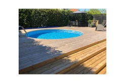 Stålveggspool Planet Pool Premium Rund Ø 3,5 m, Persia Blå, 1,2 m
