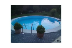 Stålveggspool Planet Pool Premium Rund Ø 3,5 m, Persia Blå, 1,2 m