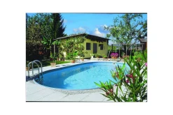 Stålveggspool Planet Pool Premium Rund Ø 3,5 m, Persia Blå, 1,5 m