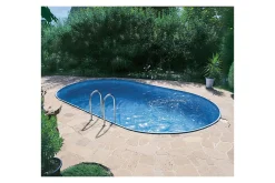 Stålveggspool Planet Pool Premium Rund Ø 3,5 m, Persia Blå, 1,5 m