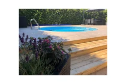 Stålveggspool Planet Pool Premium Rund Ø 3,5 m, Persia Blå, 1,5 m