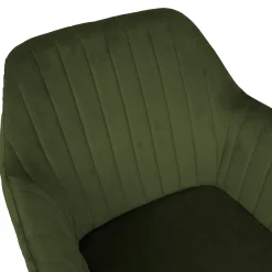 Stol HOME4YOU Evelin Skoggrønn fløyel