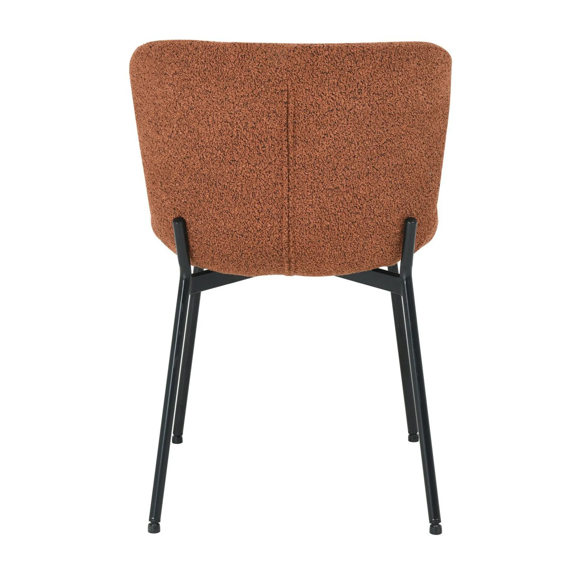 Stol HOME4YOU Manolo Rustbrun bouclé