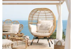 Stol rotting natur / beige VEROLI