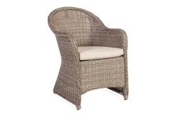Stol TOSCANA med pute 60x69xH86 farge: grå beige