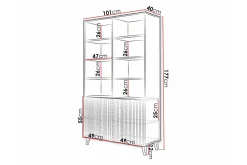 Strontian Bokhylla 101x40 cm Scandinavian Choice White