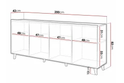 Strontian Highboard Scandinavian Choice Black