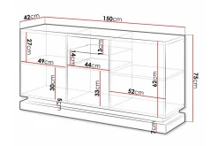 Strontian Highboard Scandinavian Choice White