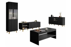 Strontian Möbelset För Vardagsrum Scandinavian Choice Black