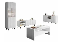 Strontian Möbelset För Vardagsrum Scandinavian Choice White