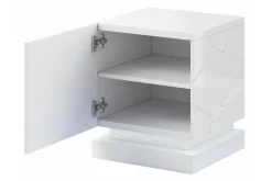 Strontian Sängbord 46 cm Scandinavian Choice White