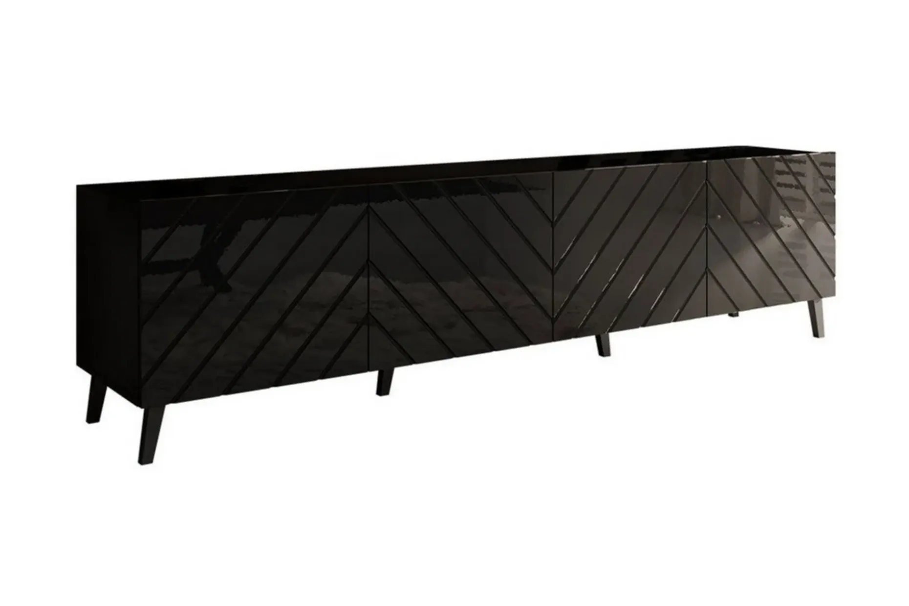 Strontian Tv-skåp 200 cm Scandinavian Choice Black