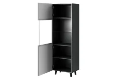 Strontian Vitrinskåp 183 cm Scandinavian Choice Anthracite/Black