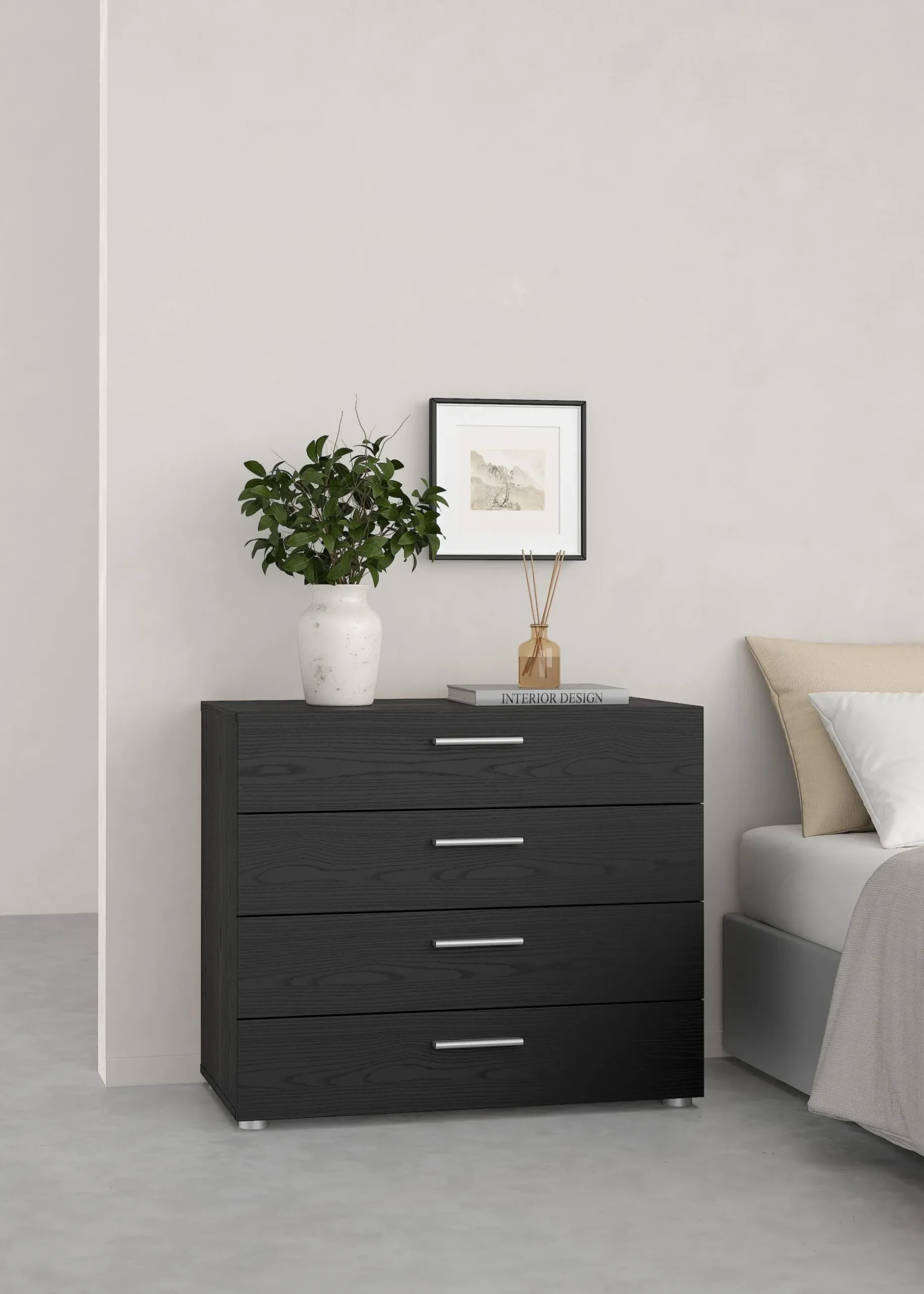 Suntia Kommode med 4 skuffer 80x40x68 cm